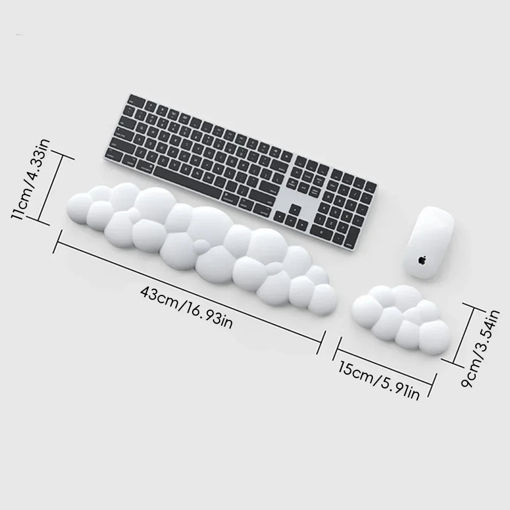 Cloud-Shaped Memory Foam Wrist Rest